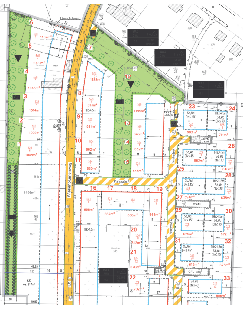 Lageplan Wiesenblumenweg Leipzig-Holzhausen